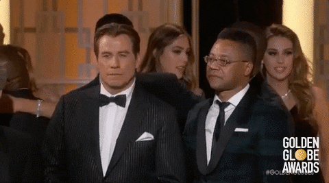 John Travolta GIF by Golden Globes
