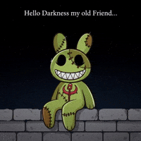 Darkness Hello GIF by RugDollz