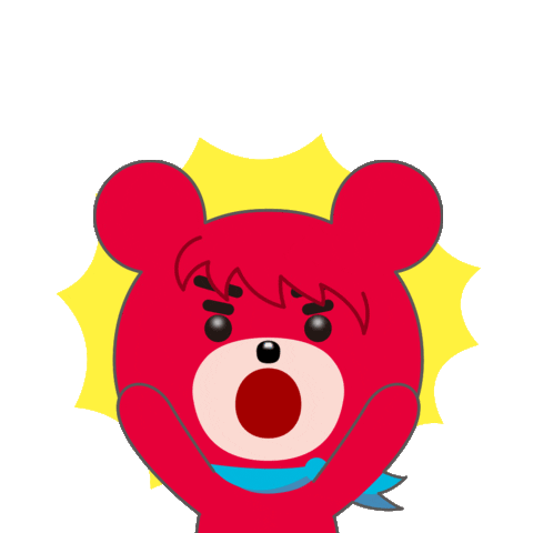 Bear Wow Sticker by ブルボン公式