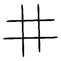 Cloudamite tic-tac-toe cloudamite Sticker