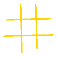 Cloudamite tic-tac-toe cloudamite Sticker