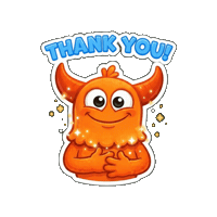 Mood Thank You Sticker by Momo & Tulus