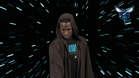 May The Fourth Be With You Star Wars GIF by Charlotte Hornets
