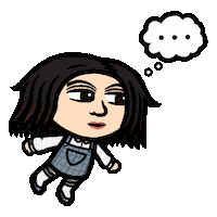 Thinking Hovering Sticker