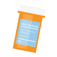 Medicine Pills Sticker by TheAllyCo