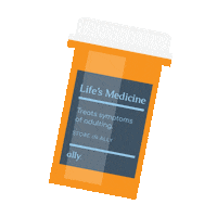 Medicine Pills Sticker by TheAllyCo