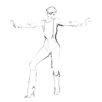 High Heels Dancing Sticker by Hilbrand Bos Illustrator