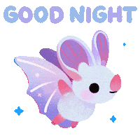 Flying Good Night Sticker by pikaole