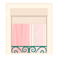 Suspicious Window Sticker by Nazaret Escobedo