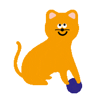 happy cat Sticker by I AM A