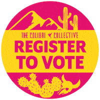 Brand Register To Vote Sticker by The Colibri Collective