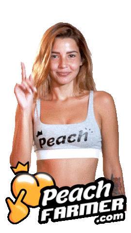 Follow Me Hello Sticker by Peach Farmer