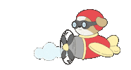 Puppy Flying Sticker