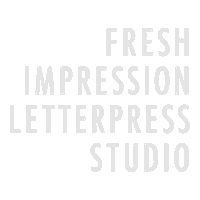 letterpress typehigh Sticker by fresh.impression