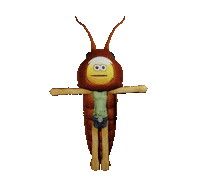 3D Cucaracha Sticker