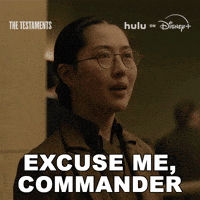 Excuse Me The Testaments GIF by HULU