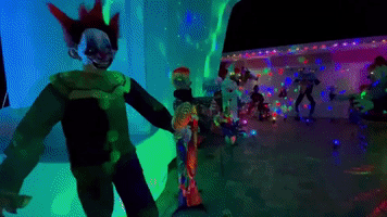 Massive Clown Halloween Display