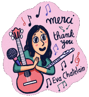 Merci Notes Sticker