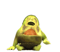 Chill Eating Sticker by WHOLLY GUACAMOLE