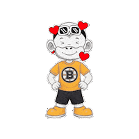 Boston Bruins Love Sticker by Zhot