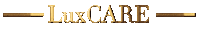 LuxCARE logo gold salon warszawa Sticker