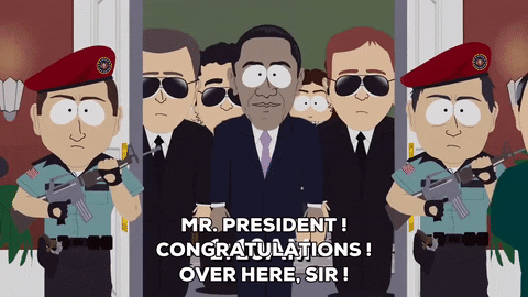 president obama reporters GIF by South Park 