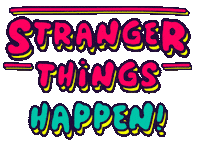 Happen Stranger Things Sticker