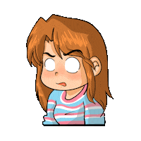 andrecomics_ anime angry mad why Sticker