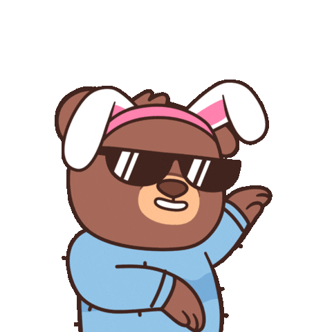 Happy Easter Bunny Sticker by BEARISH