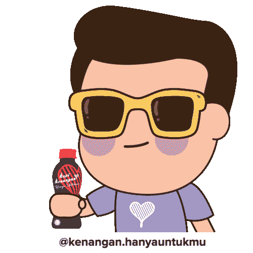 kenangan_hanyauntukmu cool boy bff kopi Sticker