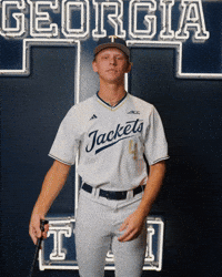Georgia Tech Baseball GIF by Georgia Tech Yellow Jackets