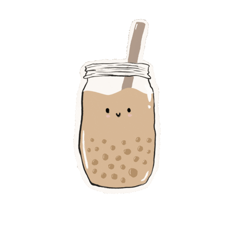 MotivesArtCo coffee kawaii tea drinks Sticker