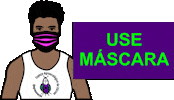 Mask Mascara Sticker by Núcleo Feminista de Pesquisas em Gênero e Masculinidades - UFPE