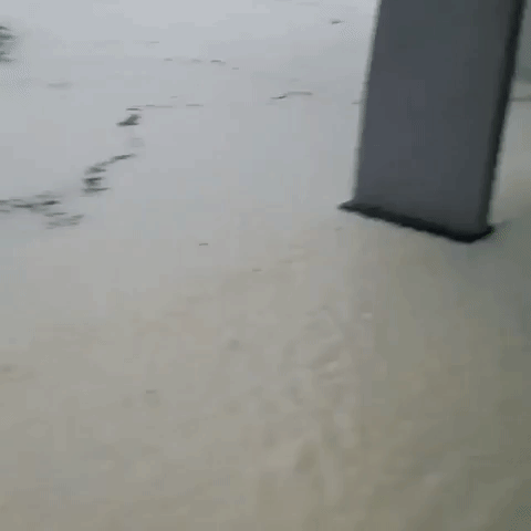 Severe Flooding Outside Montego Bay High School