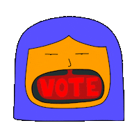 Voting Us Elections Sticker by Untepid