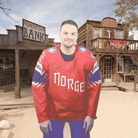 IIHFHockey hockey wave cowboy norway GIF
