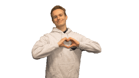 I Love You Heart Sticker by EO BEAM