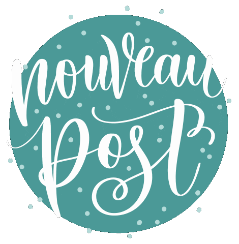 New Post Calligraphy Sticker