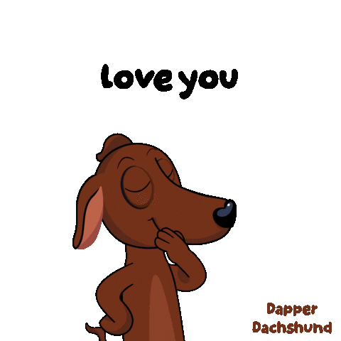 I Love You Dog Sticker by VeeFriends