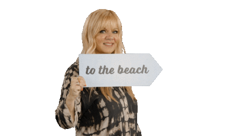 To The Beach Strand Sticker by sat1