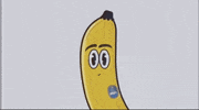 dram animation cartoon confused banana GIF