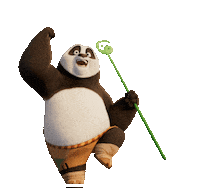 Awesome Dragon Warrior Sticker by Kung Fu Panda 4