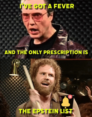 surrendertothegaycation cowbell epstein list GIF
