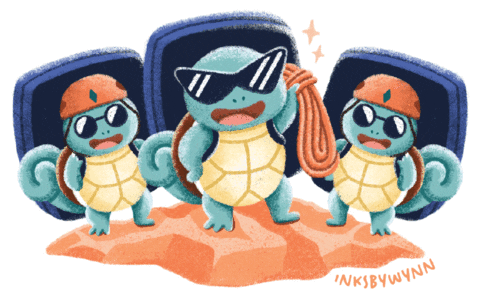 inksbywynn giphyupload pokemon sunglasses squad GIF
