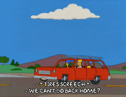 driving homer simpson GIF