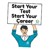 Start Your Test Start Your Career Sticker by EKRUTES ID