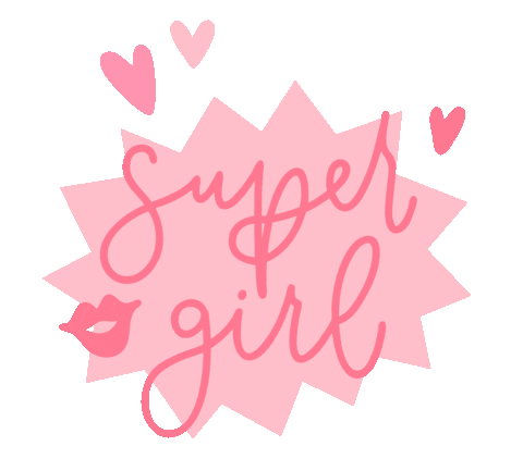 Super Girl Sticker by lula dmitrieva