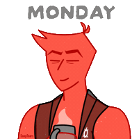 Tired Good Morning Sticker
