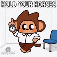 Calm Down Hold On GIF by Chimpers