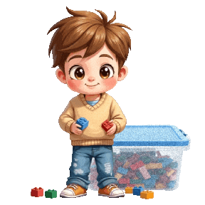 Boys Girls Legos Sticker